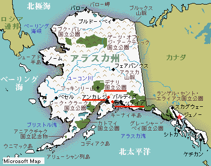 �A���X�J�̒n�}