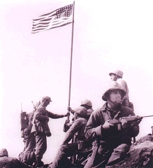 First Iwo Jima Flag Raising